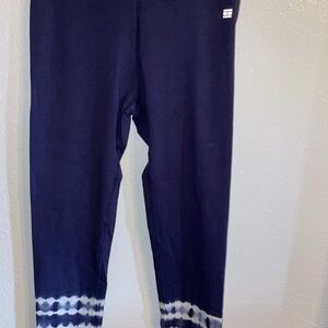 Tommy Hilfiger Blue and White Leggings